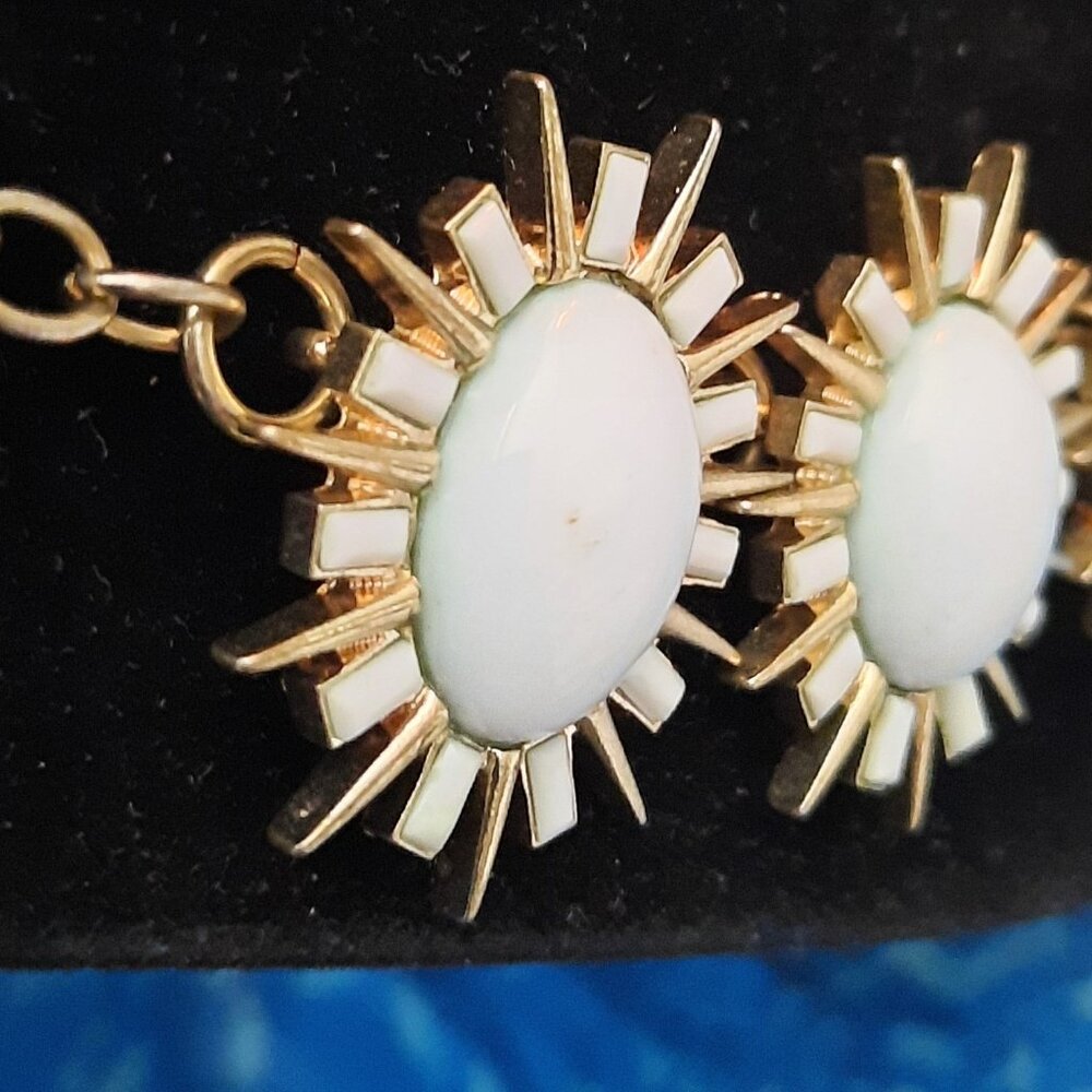 Starburst Necklace, Pale Blue/Gold-tone - Picture 3 of 3
